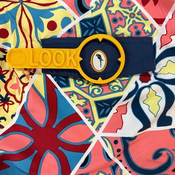 MARGARITAVILLE Mens Swim Trunks Board Shorts 36 Multicolor Patchwork Print - Picture 5 of 10